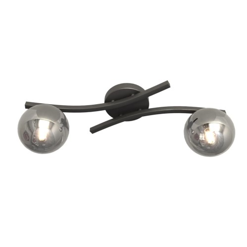 Opus lampa sufitowa 2xE14 czarna/grafit 1391/2