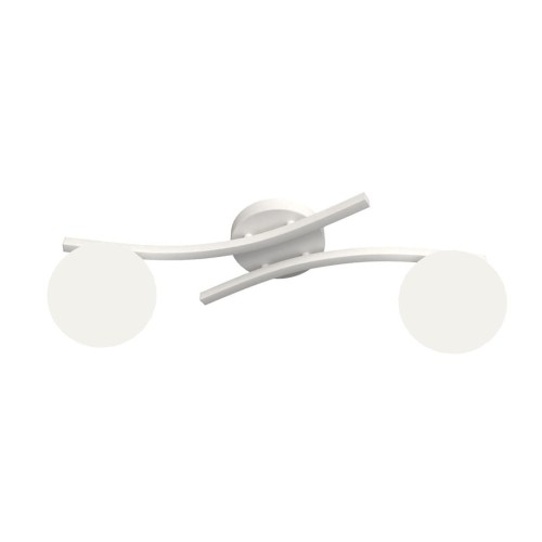 Opus lampa sufitowa 2xE14 biała/opal 1392/2