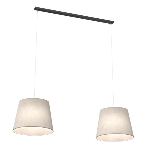 Epoca lampa wisząca 2xE27 czarna/beżowa 1404/2