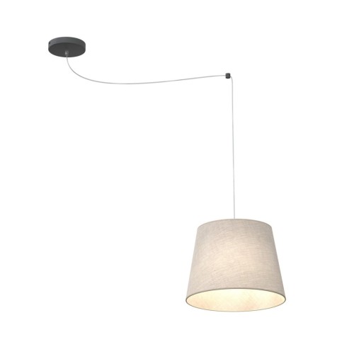 Ascot lampa wisząca 1xE27 czarna/beżowa 1423/1