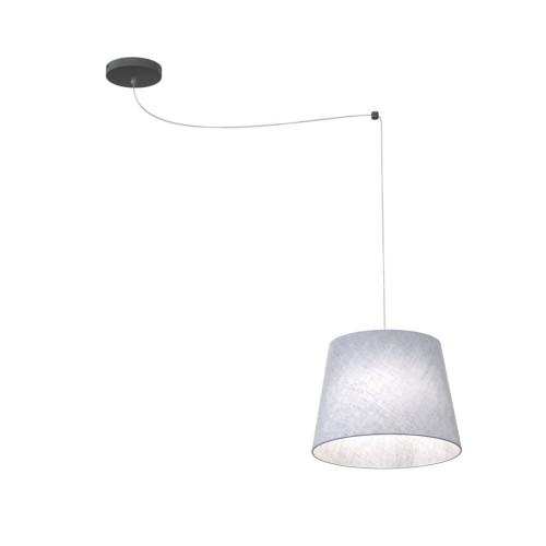 Ascot lampa wisząca 1xE27 czarna/szara 1424/1