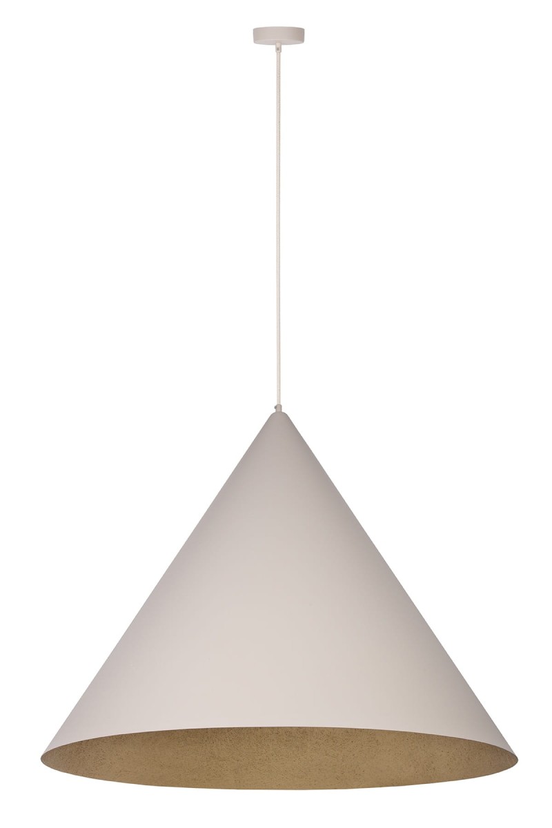 Vesuvio 77 beżowo złoty duża wiszaca nowoczesna lampa średnica 77cm