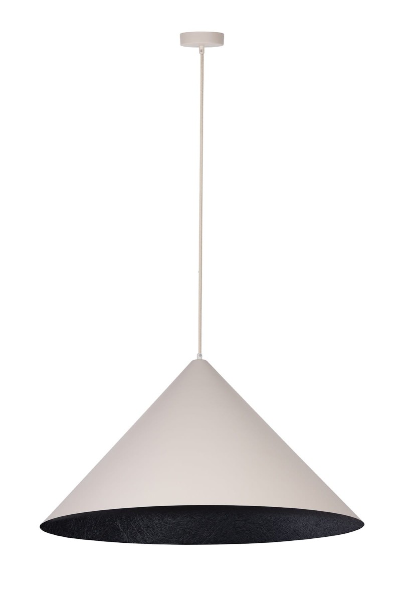 Vesuvio 70 beżowo czarna-lampa wisząca nowoczesna duża