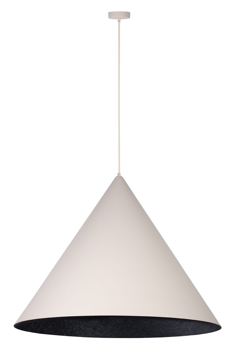 Vesuvio 77 beżowo czarny duża wiszaca nowoczesna lampa średnica 77cm
