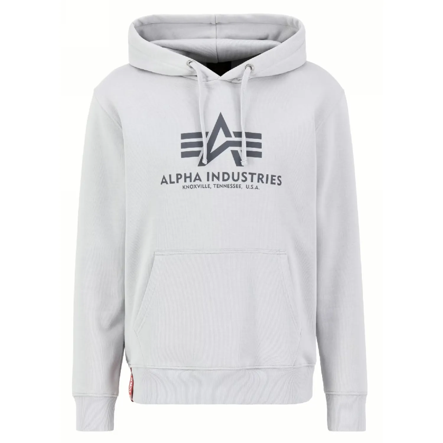 Bluza z kapturem Alpha Industries Basic 178312 666 - Pastel Grey  S