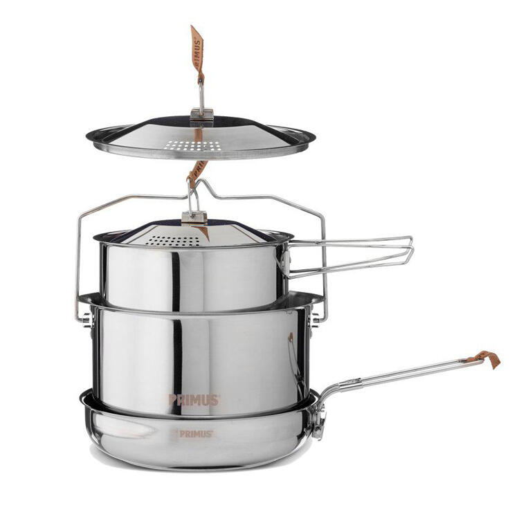 Primus Campfire Cook Set Large, srebrny, l P-738001
