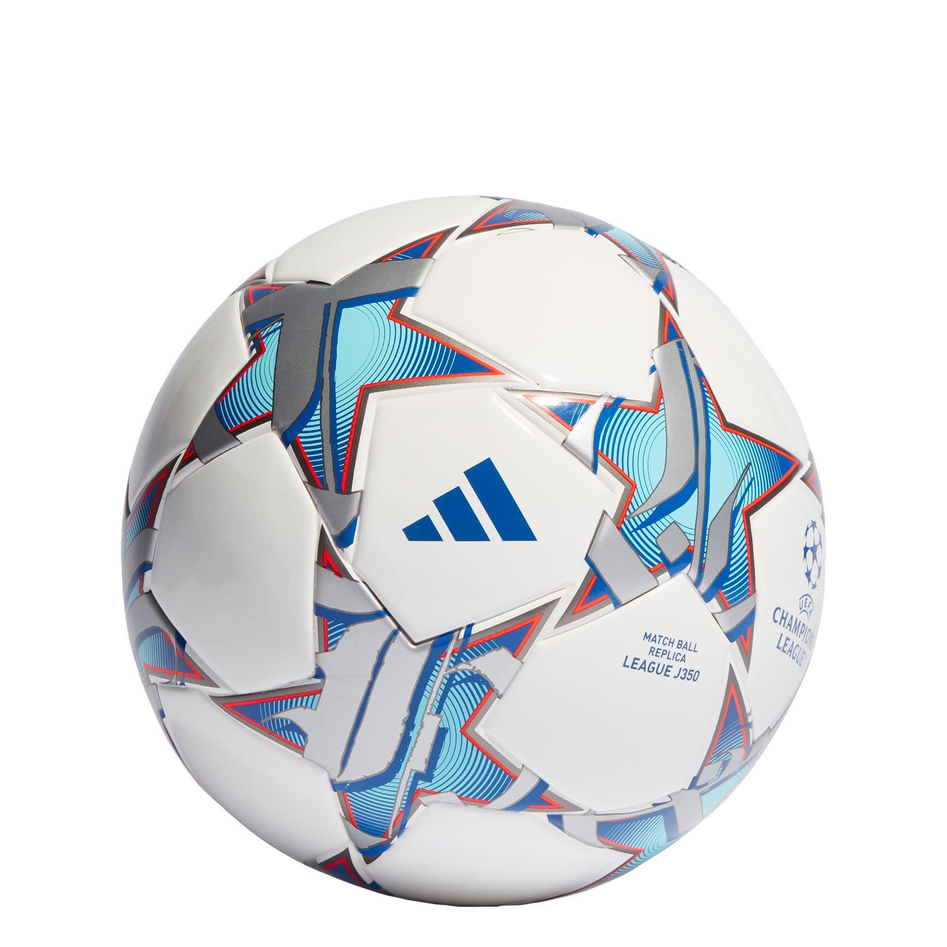Adidas, piłka nożna UCL 23/24 League IA0941, biało-srebrna, rozmiar 4