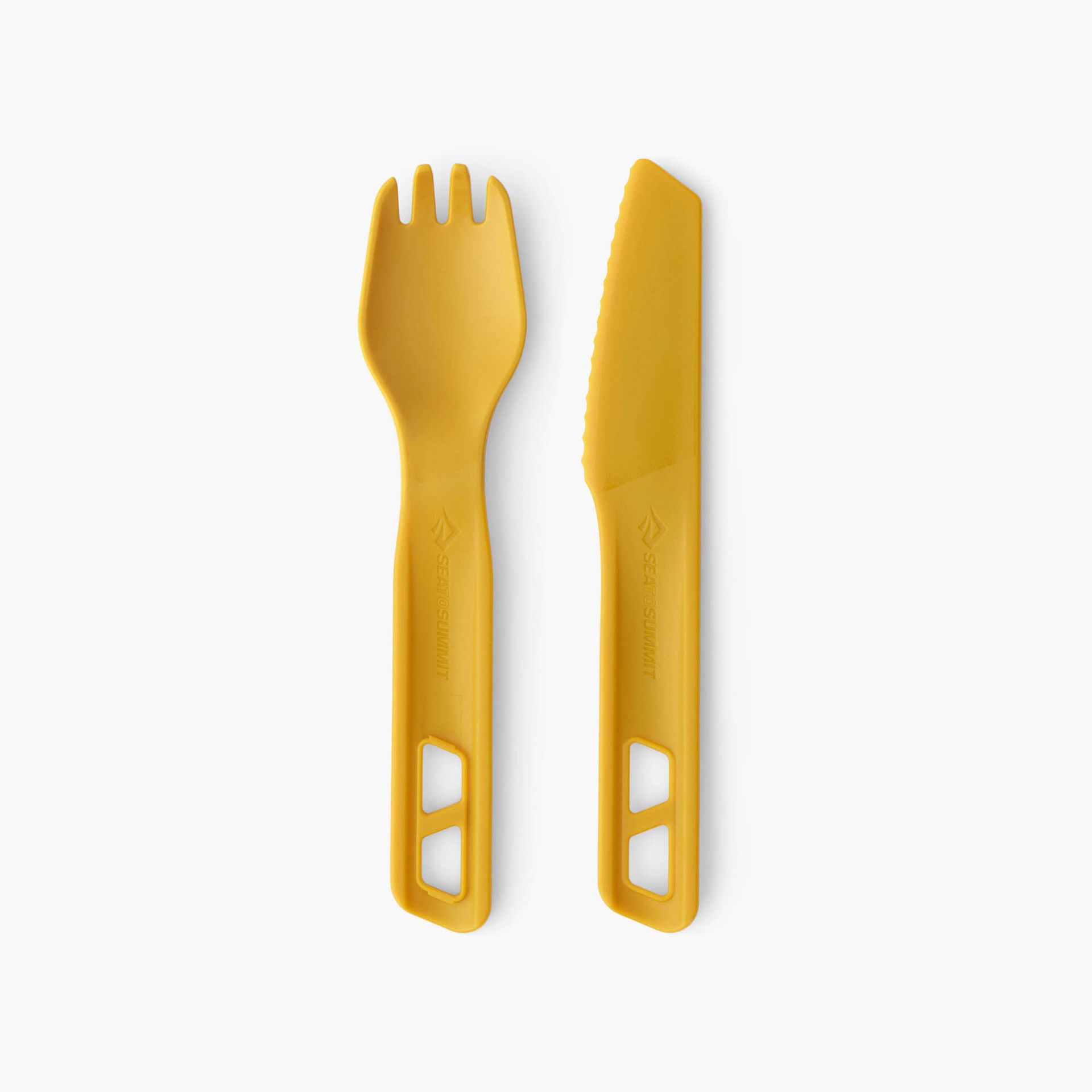 Sztućce turystyczne Sea to Summit Passage Cutlery Set 2P - yellow