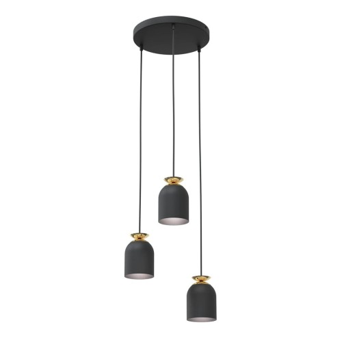 Target lampa wisząca 3xE27 czarna/złota 1400/3PREM