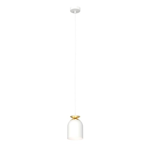 Target lampa wisząca 1xE27 biała/złota 1401/1