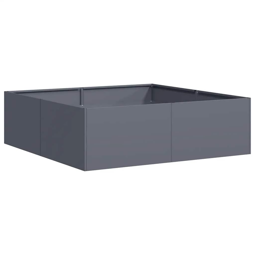 vidaXL Doniczka Antracyt 100x100x30 cm Stal