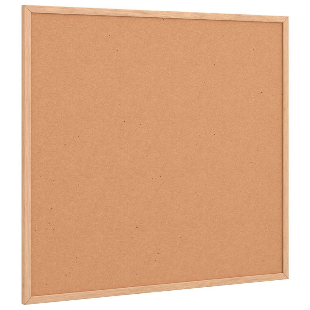 vidaXL Tablica korkowa z ramą z litego drewna sosnowego 60x55 cm