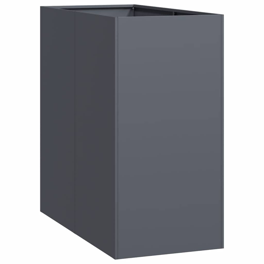 vidaXL Doniczka Antracytowa 40x80x80 cm Stalowa