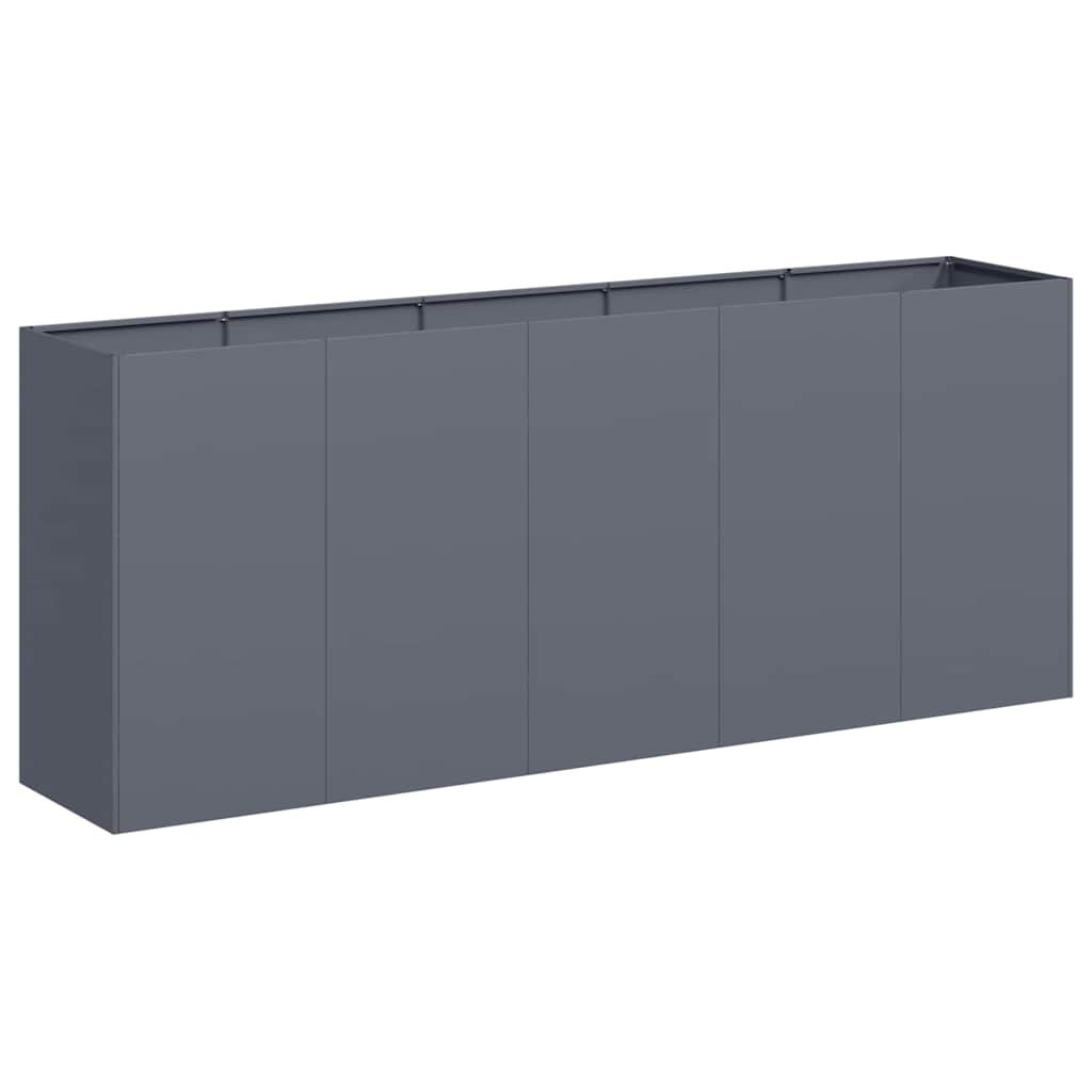 vidaXL Doniczka Antracyt 200x40x80 cm Stal walcowana na zimno
