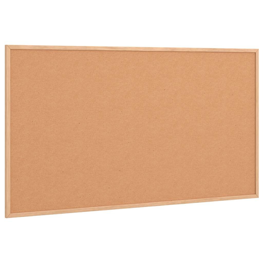 vidaXL Tablica korkowa z ramą z litego drewna sosnowego 100x55 cm