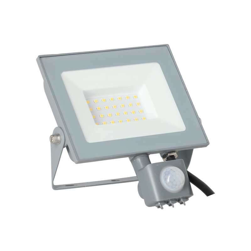 Naświetlacz LED ORO DIODO 30W z czujnikiem PIR, strumień całkowity 3000lm / użyteczny 2640lm 120°, 4000K, 110°, 167x79x164mm, obudowa alu, IP44, PF>0,95, klasa energetyczna F