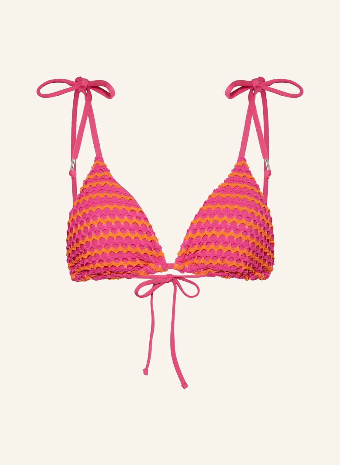 Seafolly Góra Od Bikini Trójkątnego Mesh Effect pink