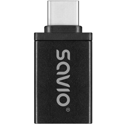 Adapter USB - USB-C SAVIO AK-80 Czarny