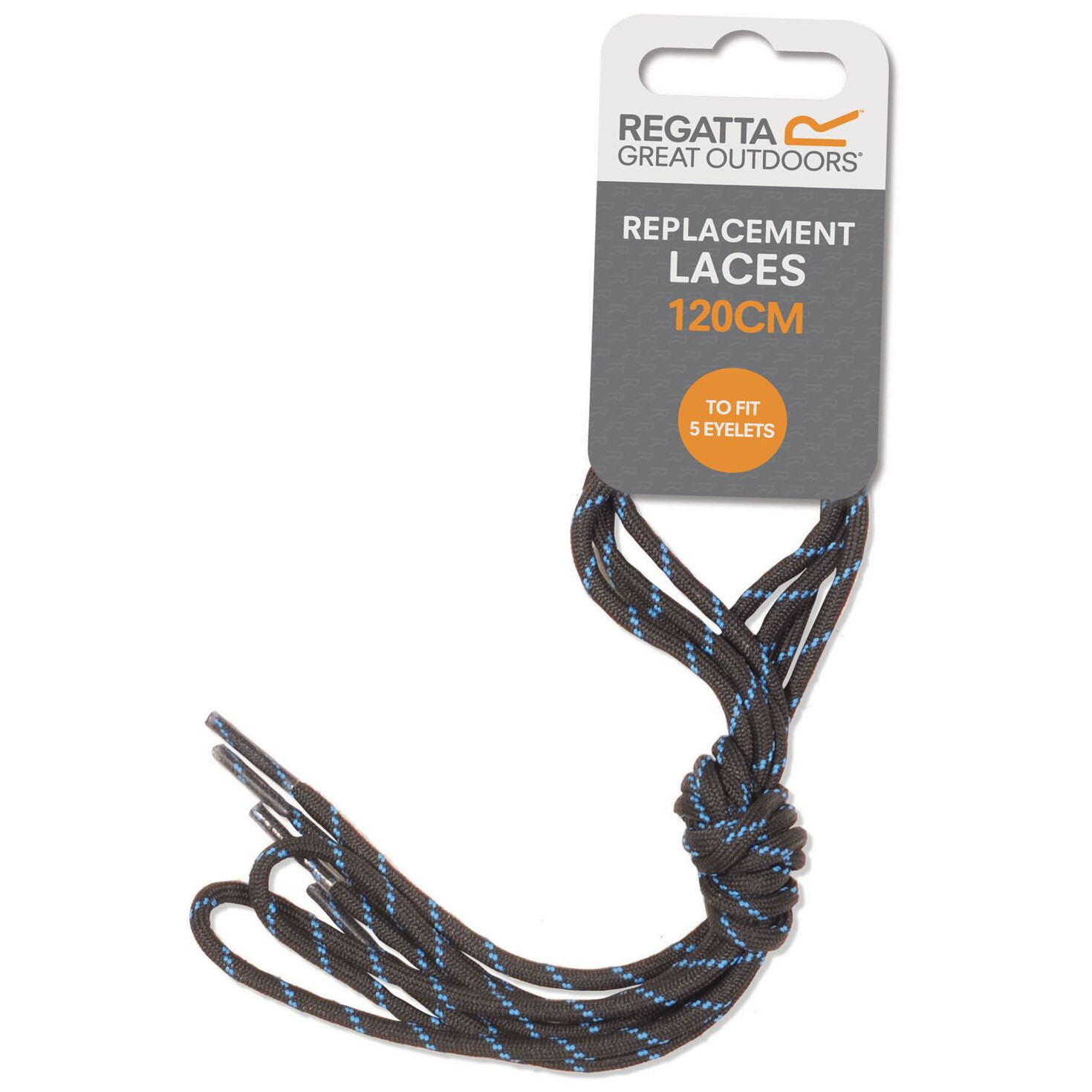 Sznurowadła Regatta Laces x10 Długość sznurówek: 120 cm / Kolor: czarny/niebieski
