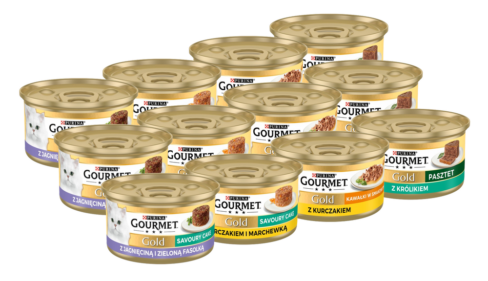 Purina Gourmet Gold Mis Smaków 48x85g - 3 smaki MIX