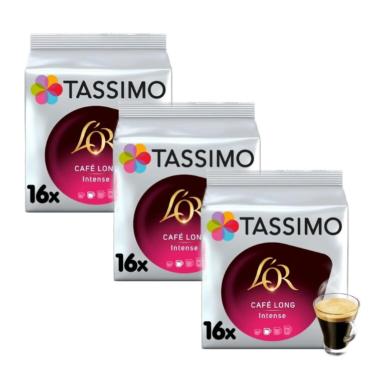 ZESTAW - Kapsułki Tassimo L'OR Cafe Long Intense 3x16 szt.