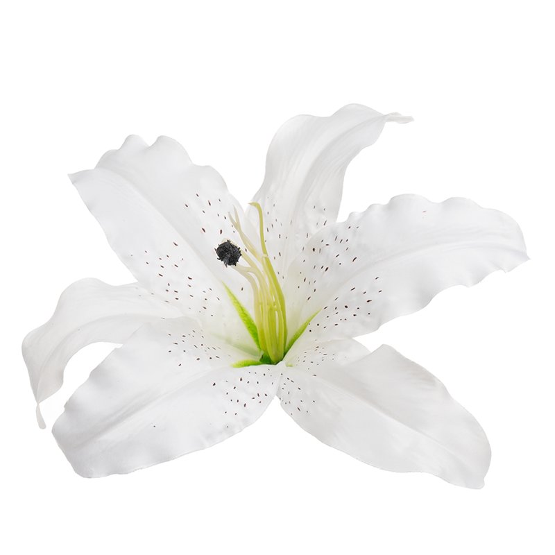 Lilia wyrobowa 25cm O191-025 C1 sztuczna główka lilii kremowa