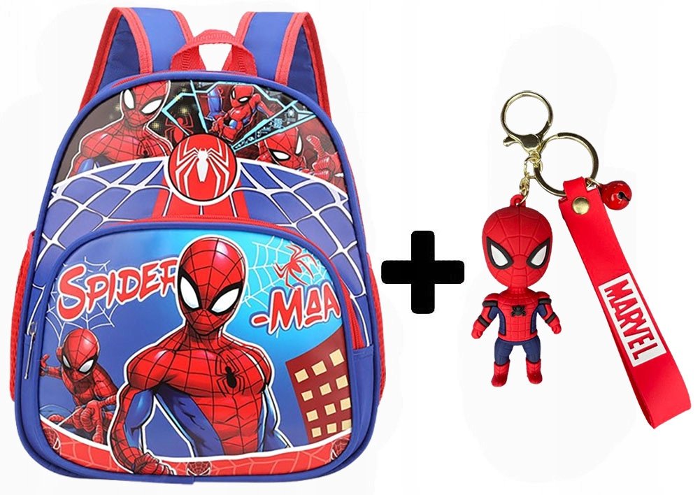 Plecak do przedszkola przedszkolny kieszenie SPIDERMAN dla chłopca + BRELOK