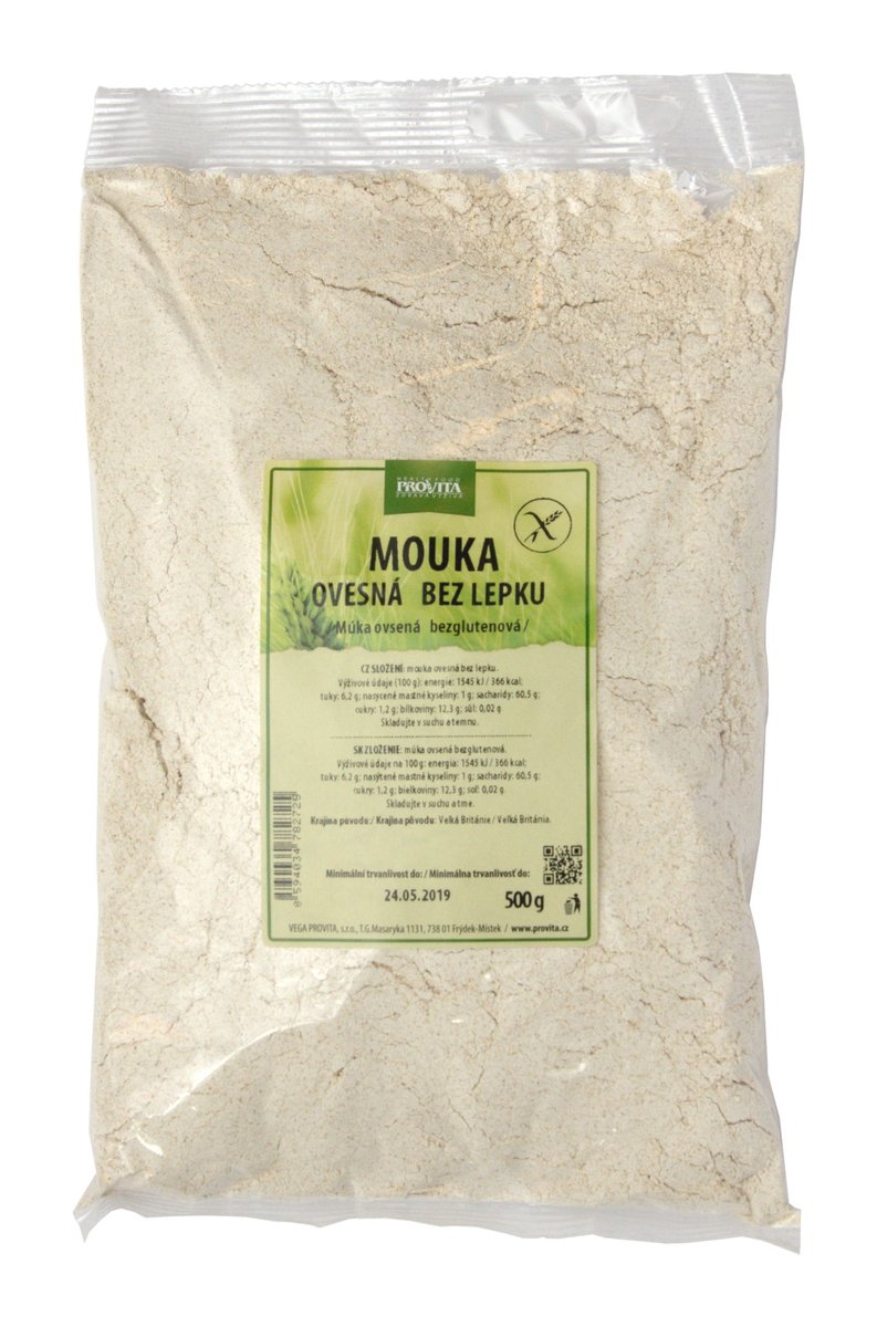 Mąka owsiana bezglutenowa 500g Provita, Wielka Brytania