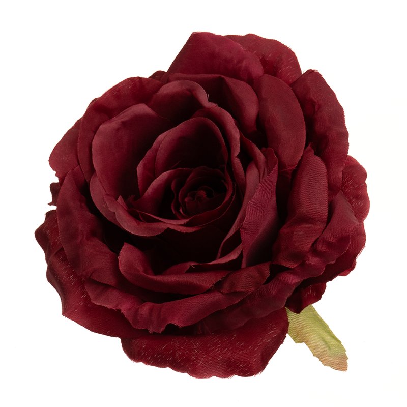 Róża wyrobowa premium 13cm O259-018 RD12 sztuczna główka róży czerwień