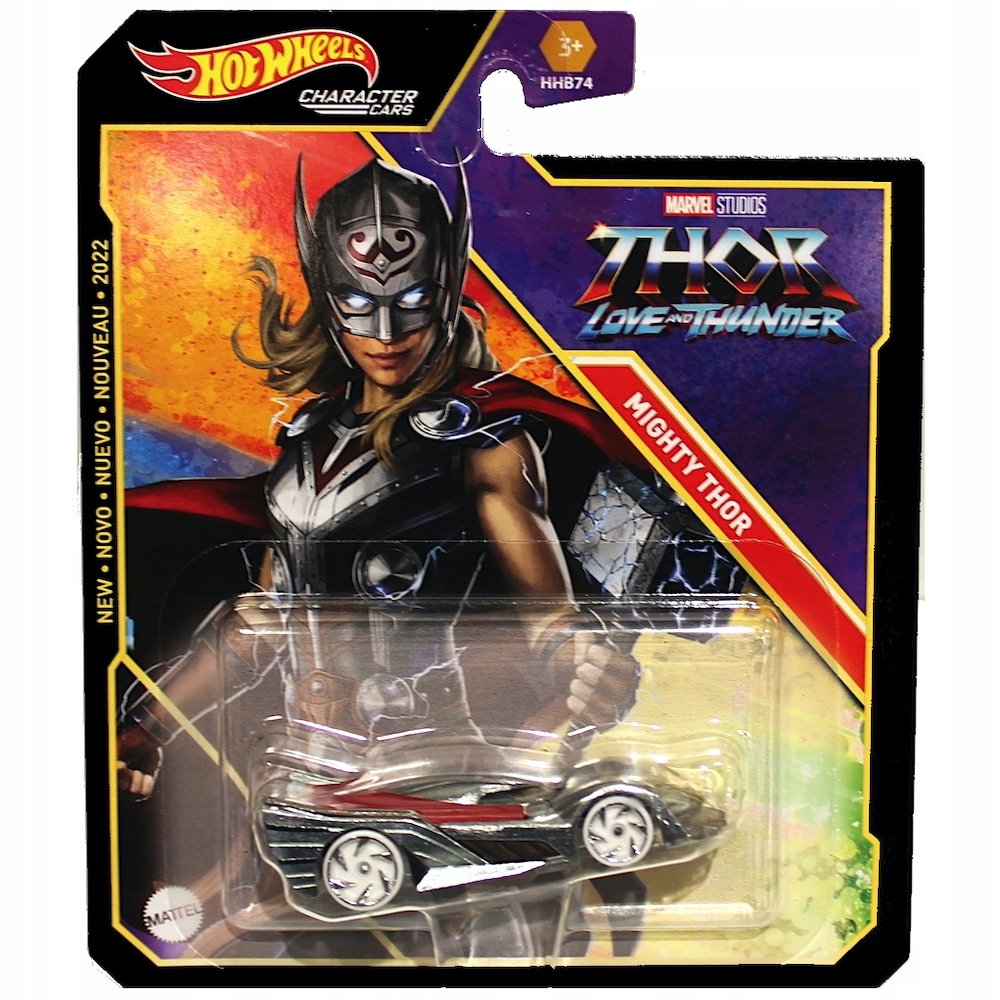 Hot Wheels Character Cars Marvel Mighty Thor Love And Thunder Mattel