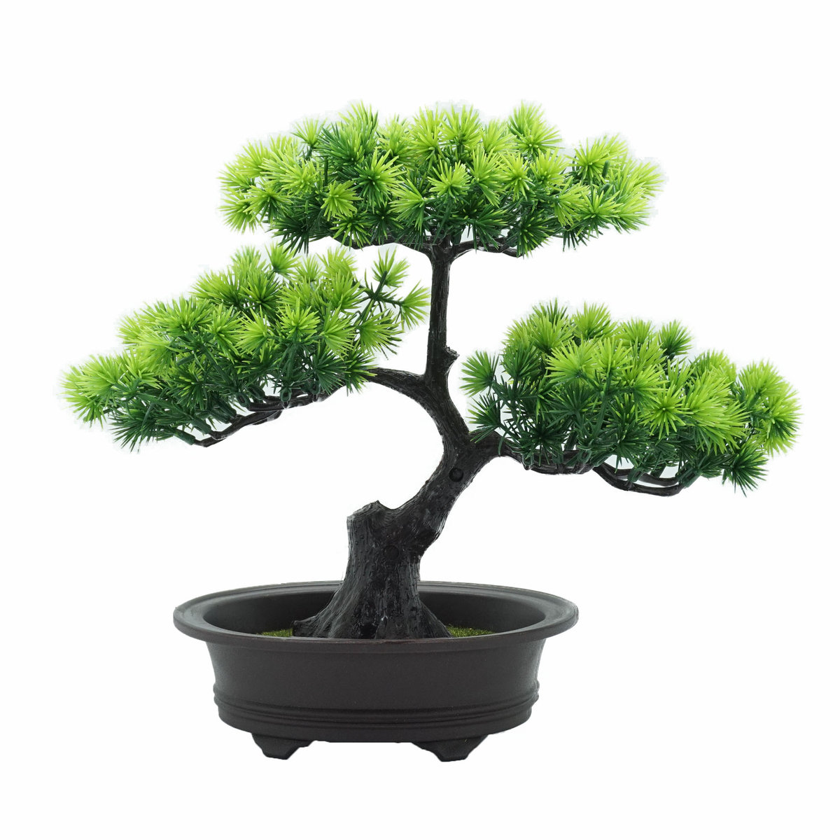 Sztuczne drzewko bonsai zielone iglaste mini sosna