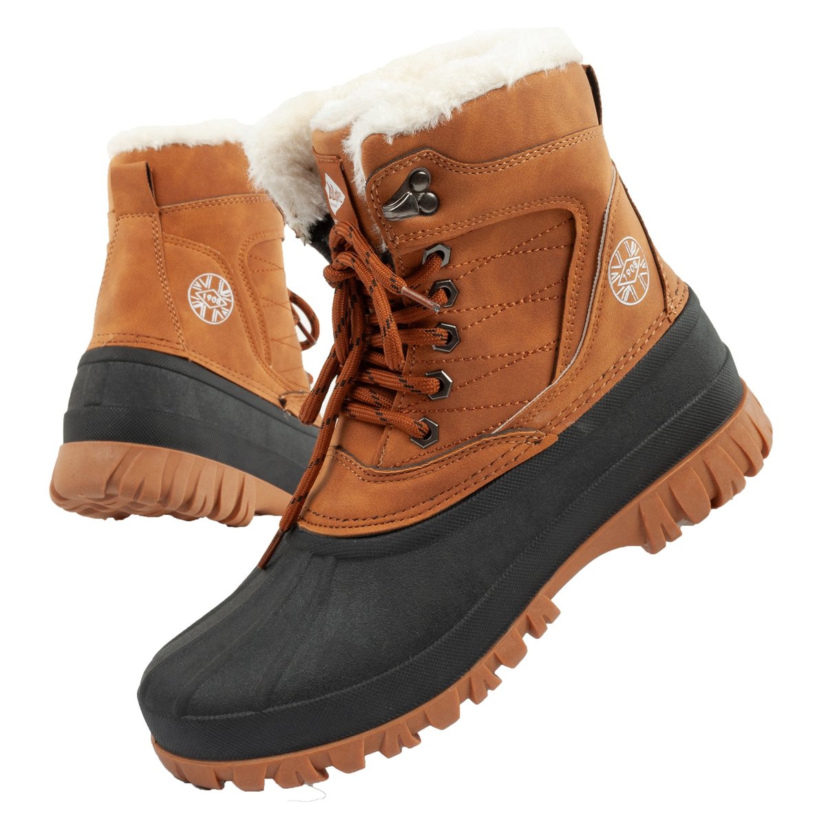 Buty śniegowce zimowe z kożuszkiem damskie Lee Cooper [LCJ-24-44-2869L]-37