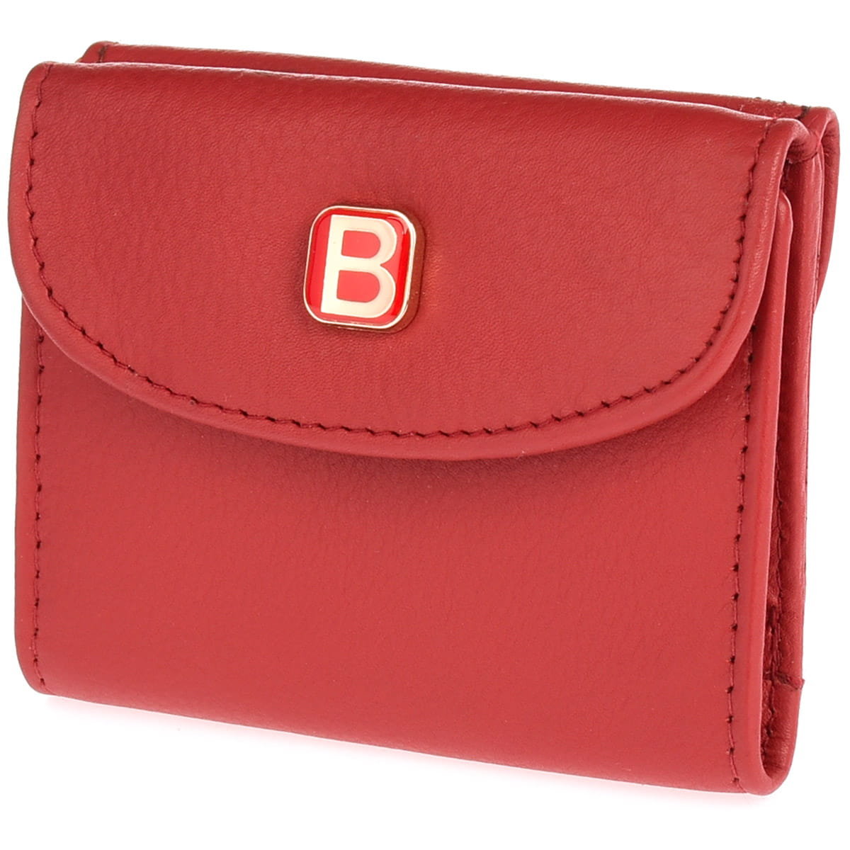 Mała portmonetka z pojedynczą przegrodą Bellugio - CZERWONA