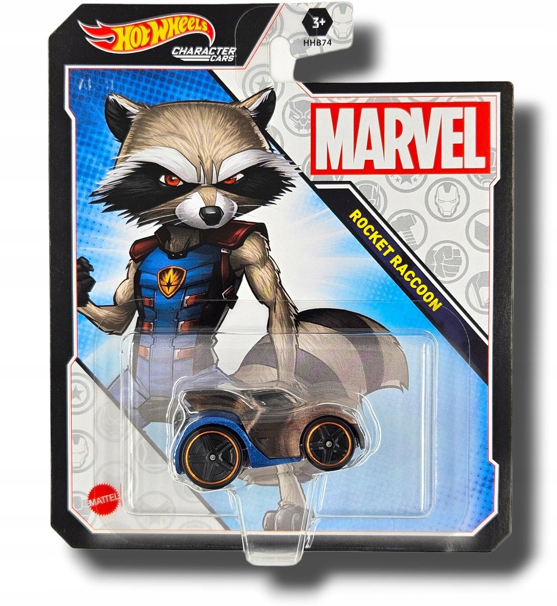 Hot Wheels Marvel Rocket Raccoon Auto Samochodzik Metalowy Mattel