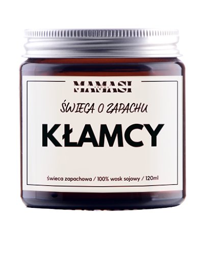 Świeczka Sojowa O Zapachu Kłamcy, Prezent, Upominek, Zapachowa 120Ml