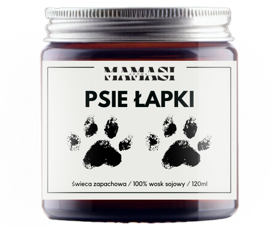 Świeczka Sojowa Psie Łapki Urodziny, Prezent, Upominek, Zapachowa 120Ml