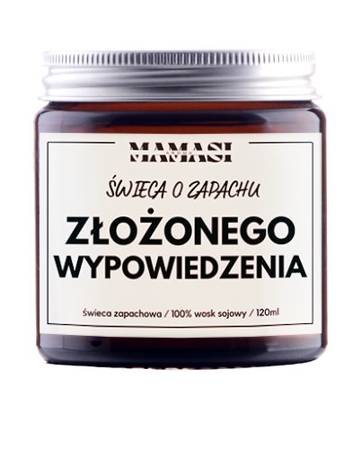 Świeczka Sojowa Złożonego Wypowiedzenia, Prezent, Upominek, Zapachowa 120Ml