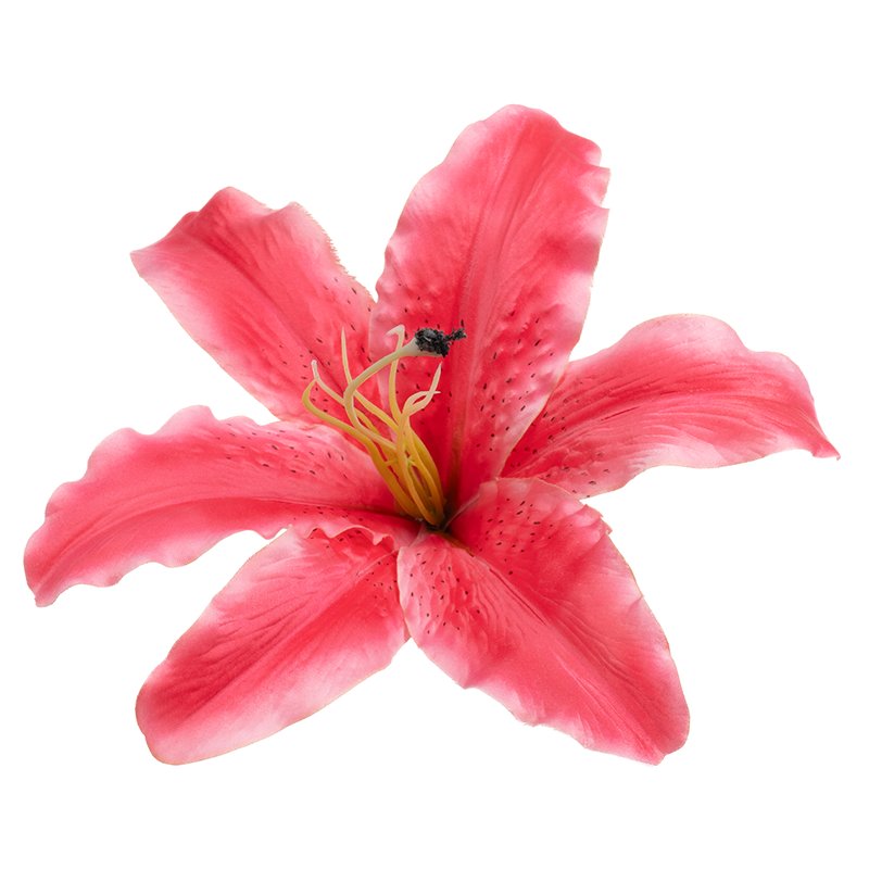 Lilia wyrobowa 25cm O191-025 PK3 sztuczna główka lilii różowa