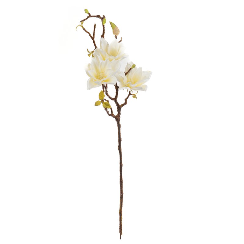 Sztuczna gałązka magnolii 78cm D005 - premium