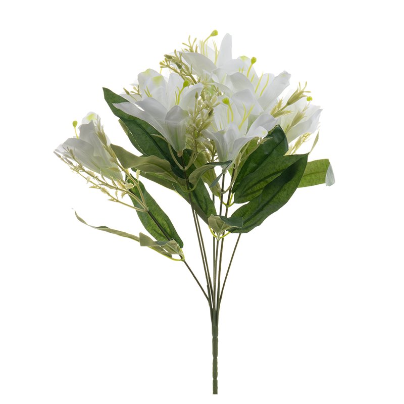 Sztuczny bukiet lilii 36cm C007 WH1 sztuczna lilia biała