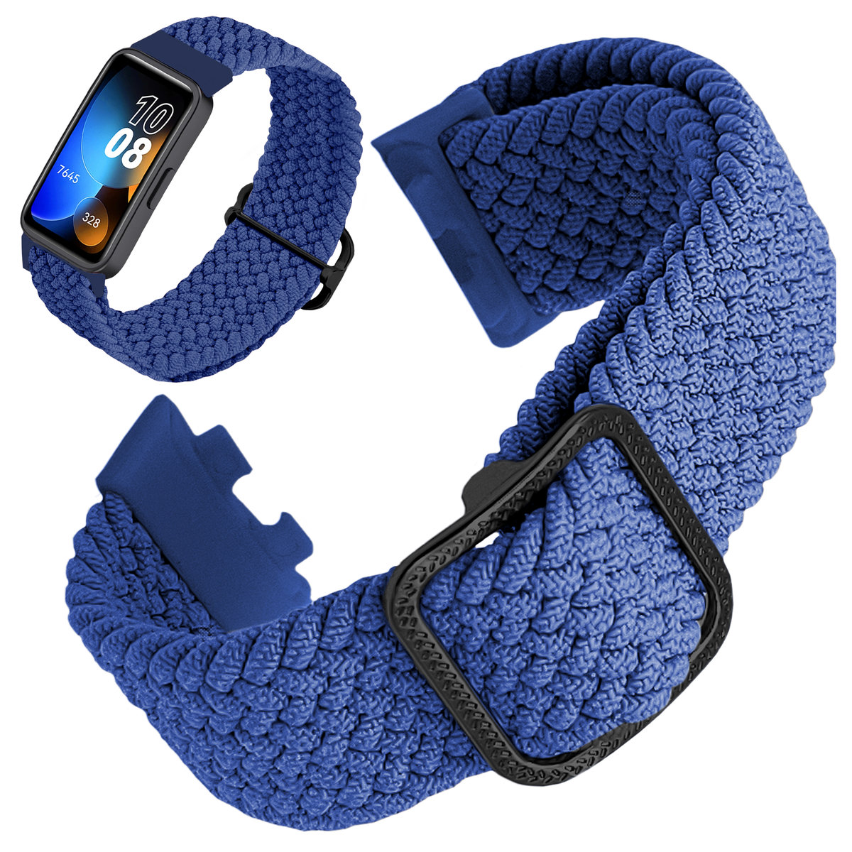 Pasek opaska do Huawei Band 8 i Band 9 elastyczny (Niebieski)