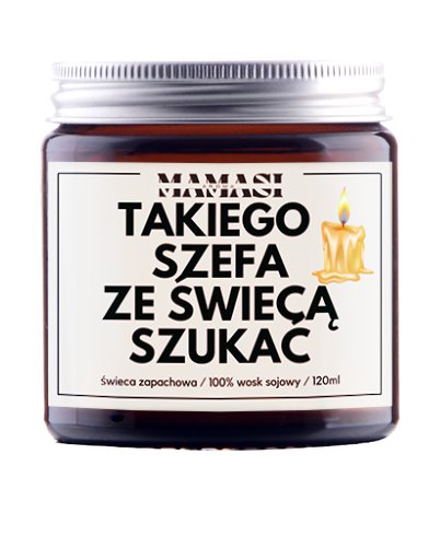 Świeczka Sojowa Szukać Ze Świecą, Prezent, Upominek, Zapachowa 120Ml