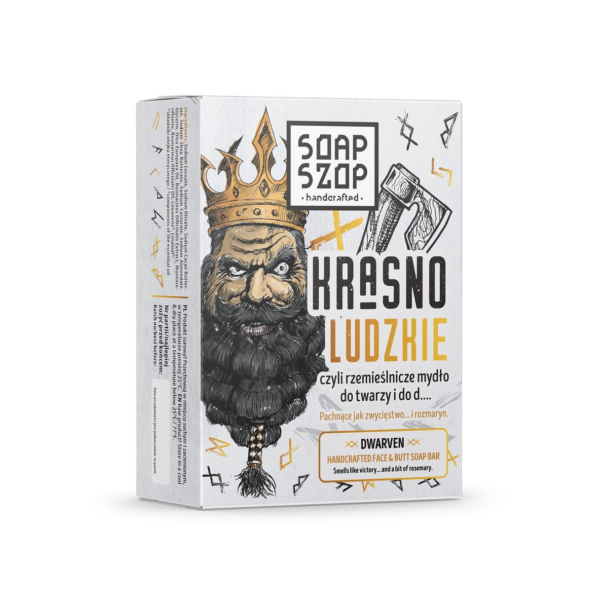Soap Szop, Krasnoludzkie, czyli mydło i do twarzy i do d…, 90 g