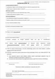 Zaświadczenie o przeprowadzonym badaniu (GLW BP.0200.1.11.2022 zał. nr 10) [Piw-011]