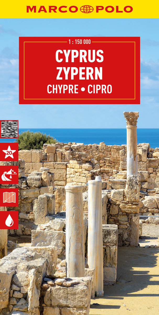 Cypr. Mapa drogowa. 1:150 000