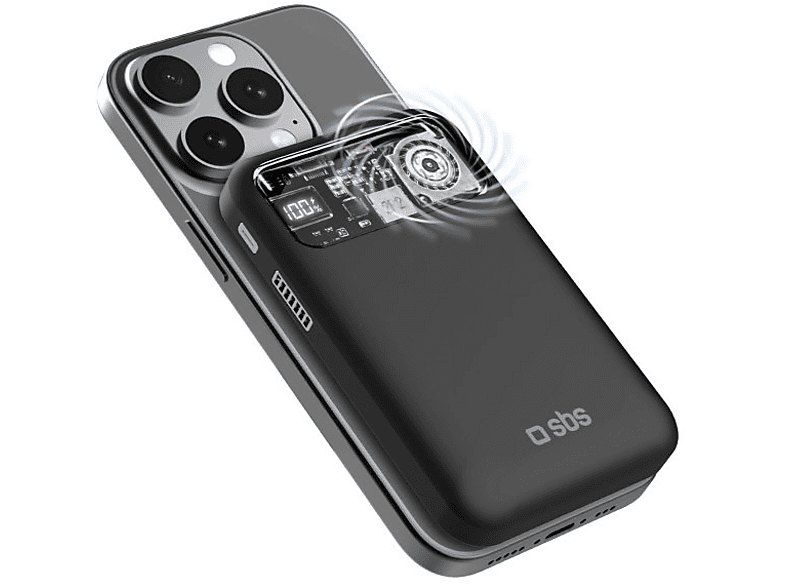 Powerbank SBS 10000 mAh Wireless Magnetic z wentylatorem
