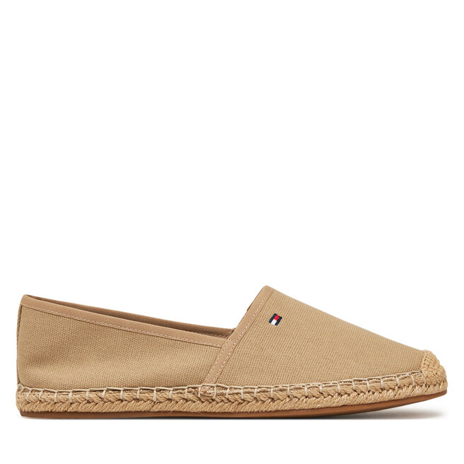 Espadryle Tommy Hilfiger Flag Canvas Espadrille FW0FW08541 Brązowy