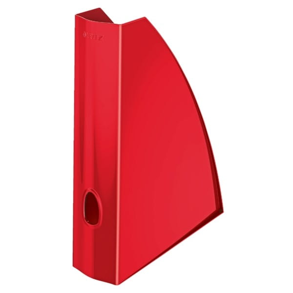 Pojemnik na czasopisma/katalogi plastikowy 73x312x258mm LEITZ WOW metaliczny czerwony /52771026/