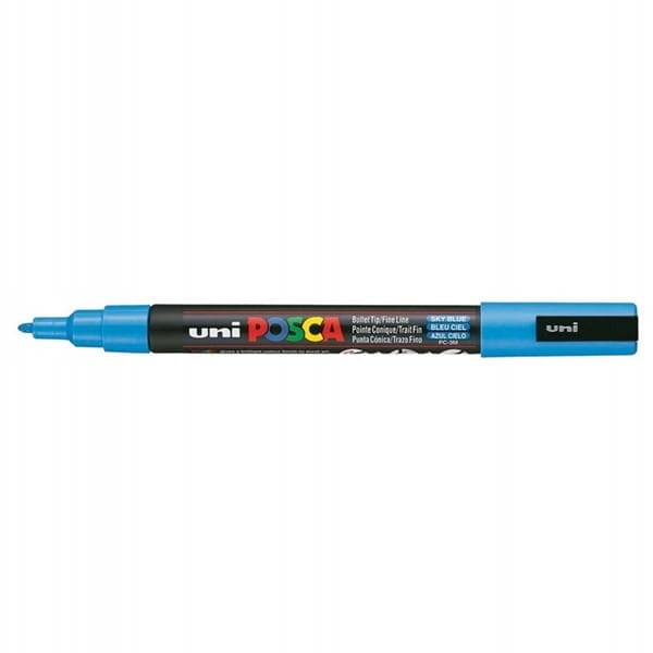 Marker z farbą plakatową okrągły 0,9-1,3mm UNI POSCA PC-3M błękitny NR 48 1szt. /UNPC3M/DBL/ /138395/