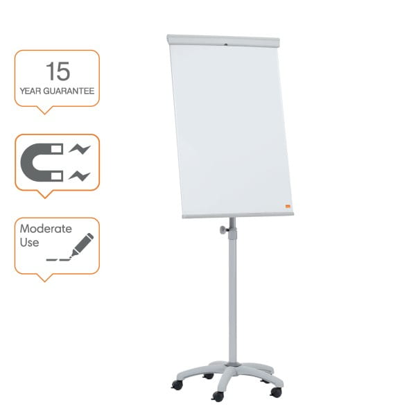 Flipchart mobilny 68x105cm suchościeralno-magnetyczny NOBO ESSENTIALS /1915694/